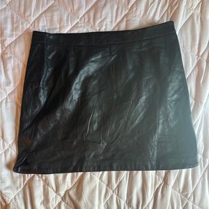 Black Leather GAP Mini Skirt